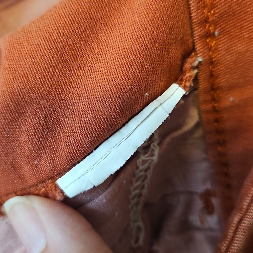 Anne Klein Chino Shorts Burnt Orange Rust Size 12 - Picture 5 of 5